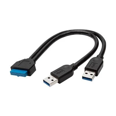 USB 3.0 Καλώδιο κεφαλίδας 20 ακίδων από αρσενικό σε μητρική πλακέτα για μπροστινό πίνακα