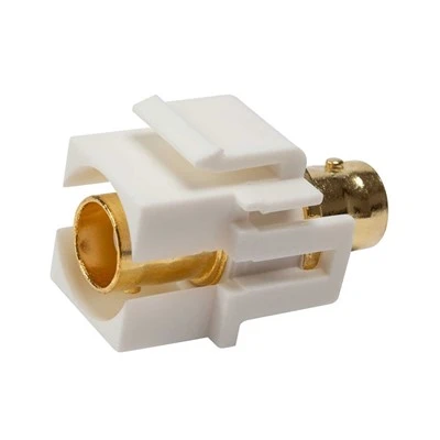 TNP BNC Keystone Jack (5 Pack) Ένθετη υποδοχή υποδοχής Θηλυκό κούμπωμα στη θύρα προσαρμογέα Επίχρυσος ενσωματωμένος σύνδεσμος για βάση επιτοίχιας πλάκας εξόδου