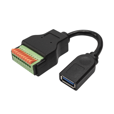 USB 3.2 Gen 1 Τύπος A σε Μπλοκ καλωδίου προσαρμογέα ακροδεκτών με κουμπί